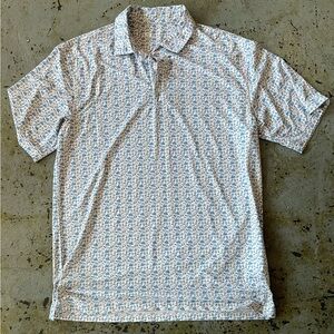 Onward Reserve 19th Hole Barware and Cocktail Patterned Men’s Performance Polo L